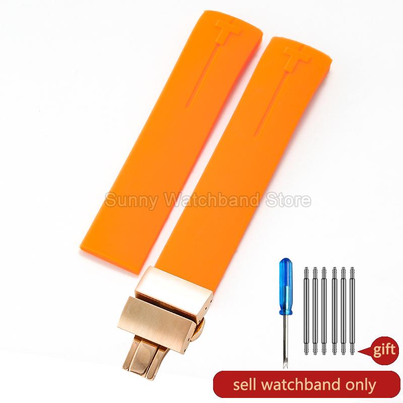 Waterproof Durable Silicone Watch Strap for Tissot 1853 T-Touch Series T013 T081 T091 Watch Accessories 20 21mm Black Blue