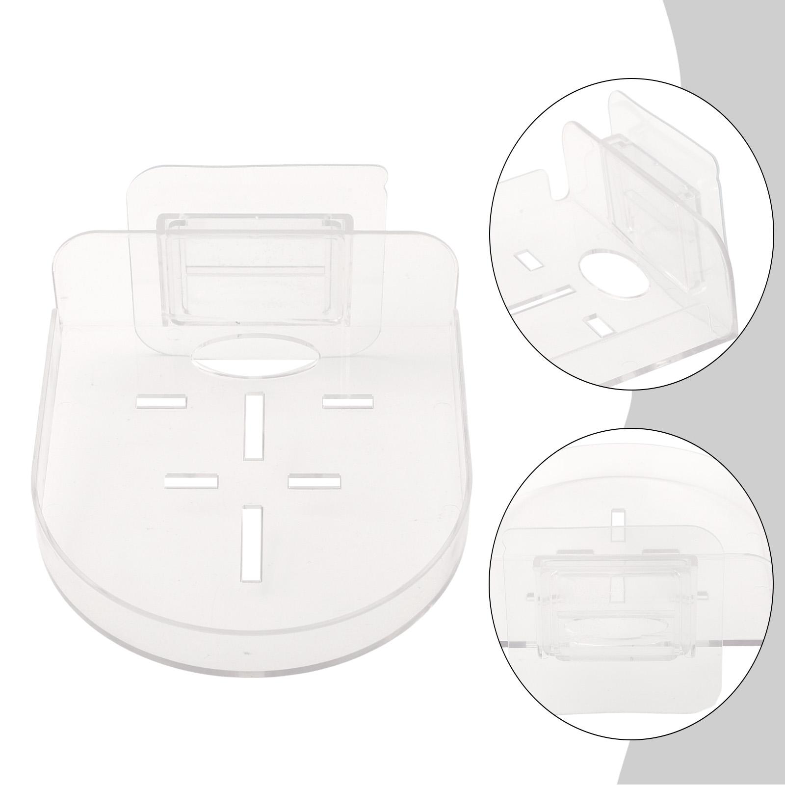 

Minimalist Wall Mounted Speaker Stand for Router Projector Bracket Camera Shelf Clear color