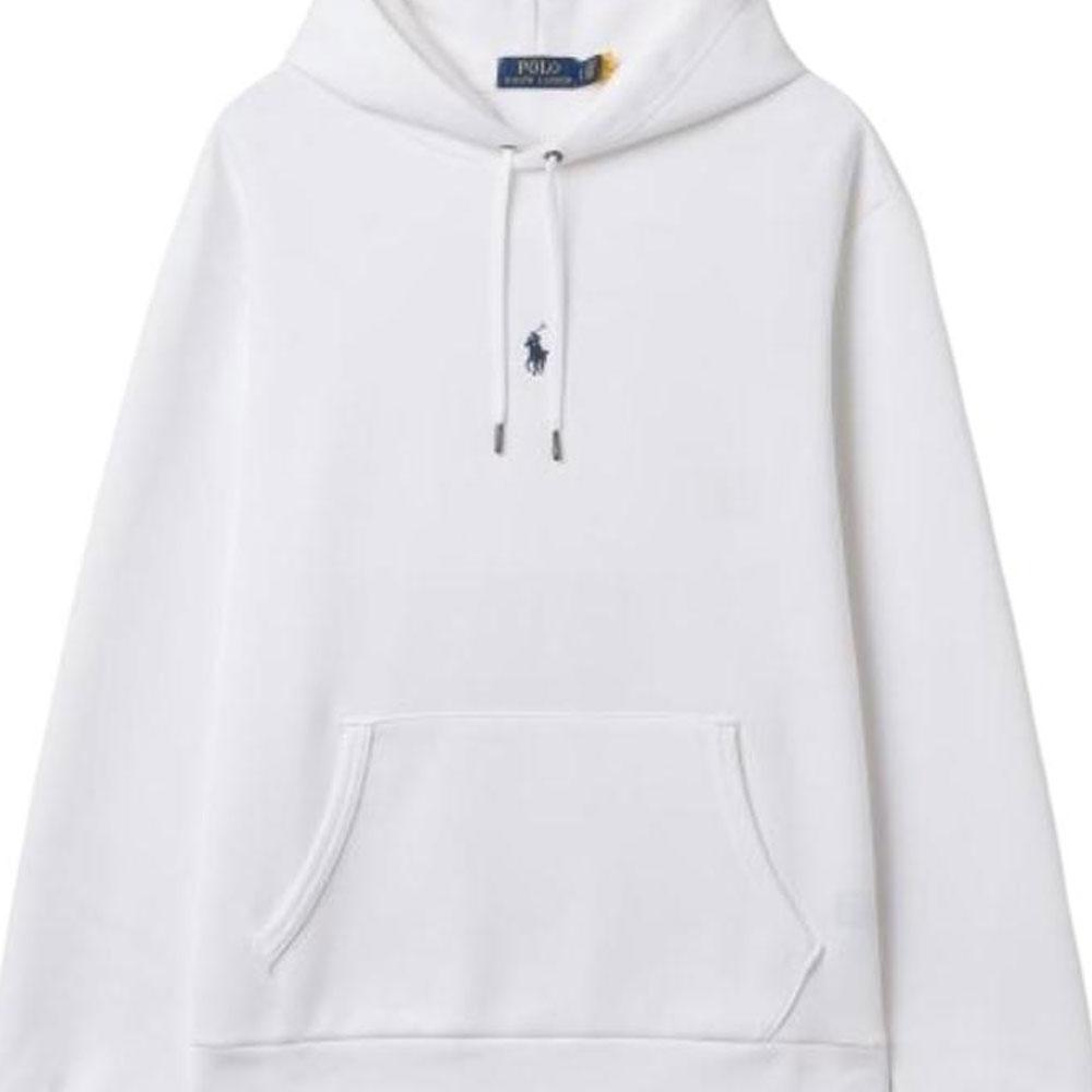 Polo Ralph Lauren Ensfarget Hettegenser Langermet Genser Herre genser Hvit MNPOKNI16822766-100