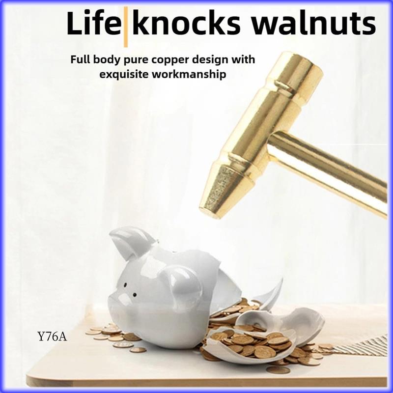 Good-Hammer 6-в-1 Микро-мультифункциональный медный молоток Мультифункциональный 6-в-1 Ювелирный набор молотков золотой