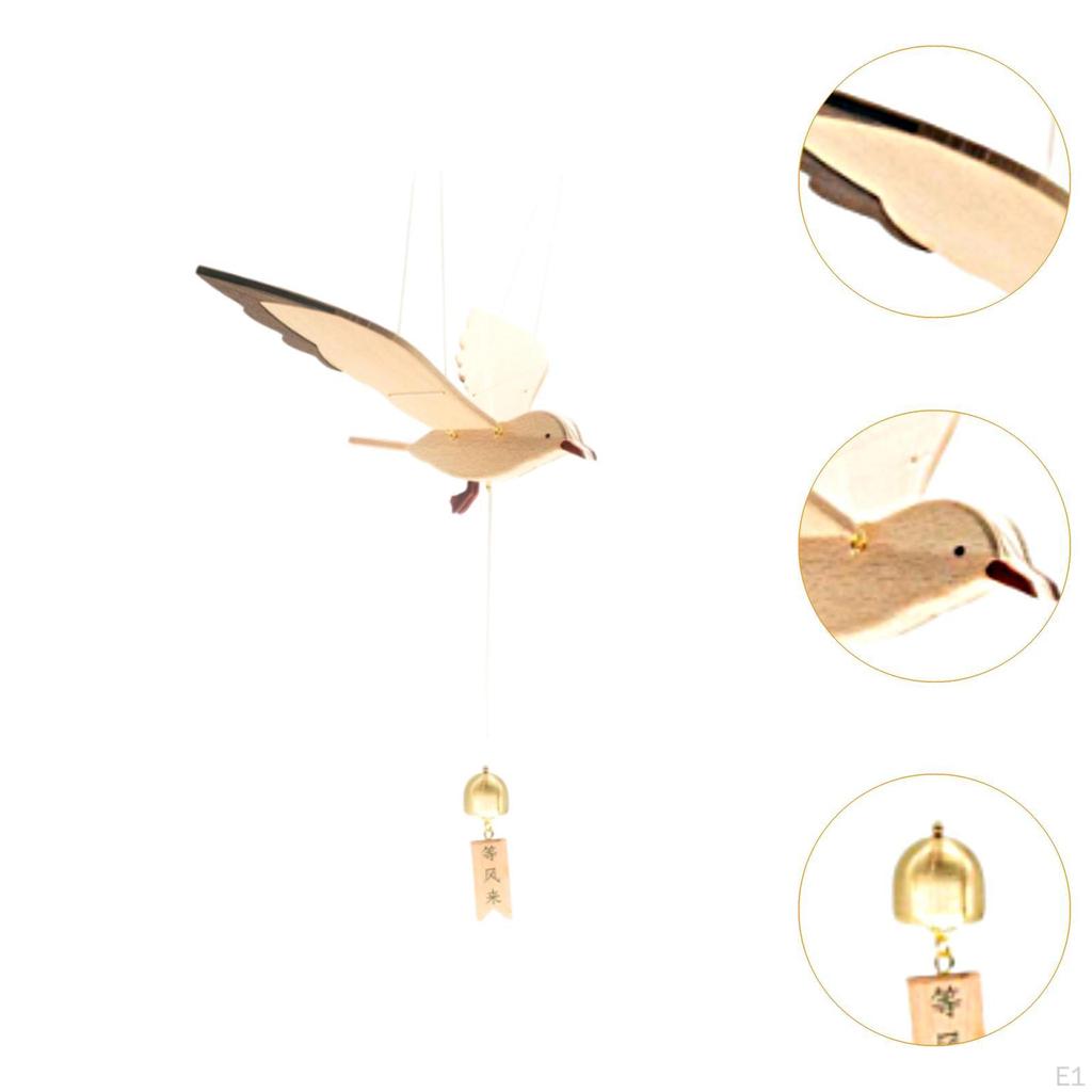 Holz fliegende Möwe Tropfen Anhänger Vogel dekorative schwebende hängende kreative für Fenster