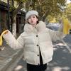 Big Fur Collar Down Cotton Clothes Women's New Short Loose Thickened Small Hooded Jacket