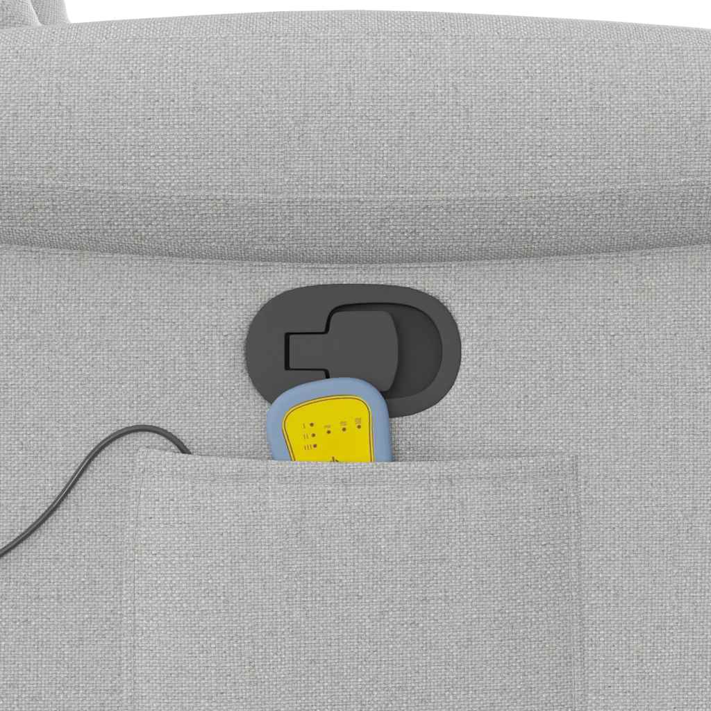 Massage Chair Cloud Grey Fabric