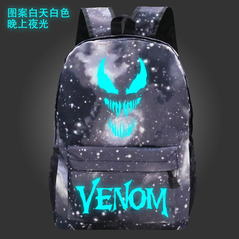 Starry Sky Luminous Backpack Trend Printing Primary And Secondary School Students Large Capacity Leisure Backpack