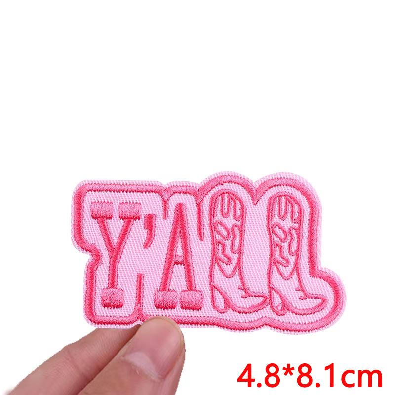 Jeans Backpack Embroidered Patch Cartoon/Letter Slogan Embroidery Patches Iron On Patches For Clothing Thermoadhesive Patches