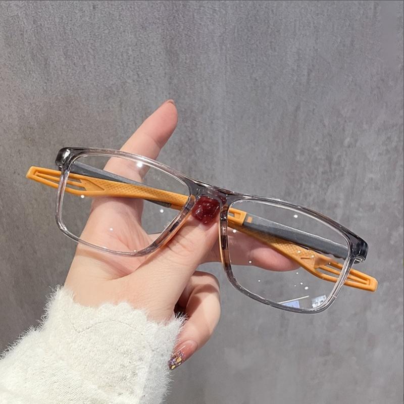 

Ultra Light TR Frame Fashionable Unisex Decorative Glasses for Business Temperament +100