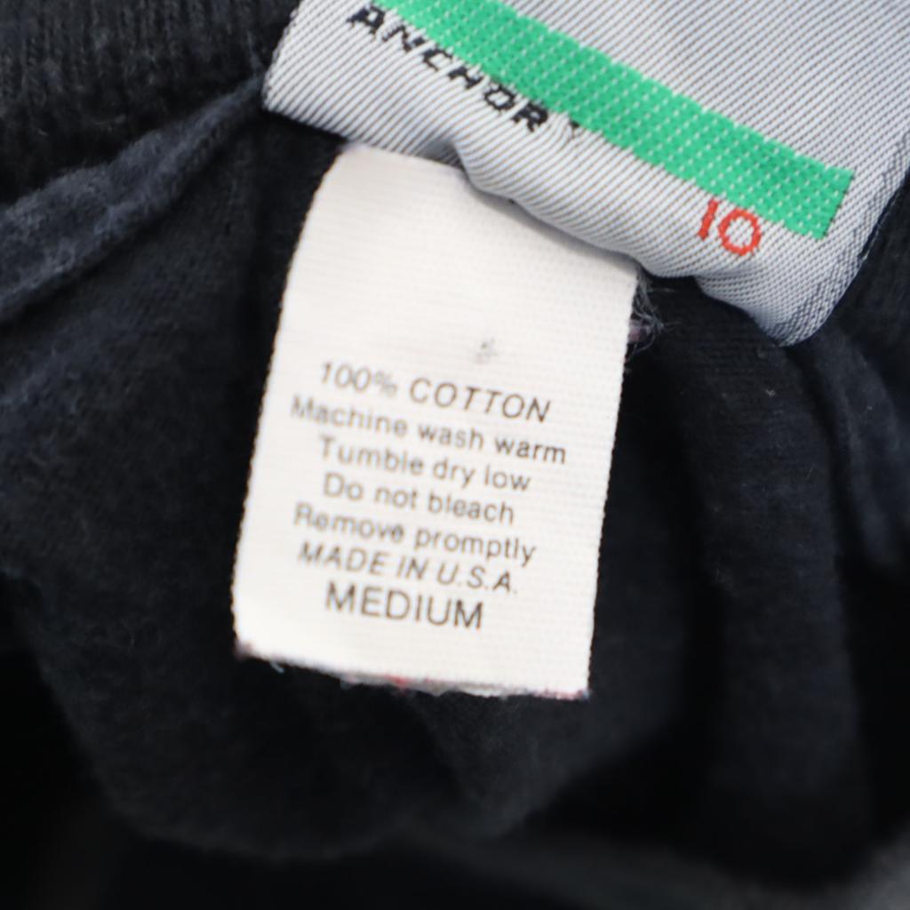 JIMMY'Z 90s Old USA Made Long Sleeve One Point Mock Neck T-shirt M Black Men's Used