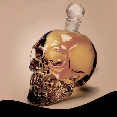 Skull Wine Bottle Skull Wine Bottle Fashion Creative Glass Bottle Creative Crystal Lid Wine Bottle