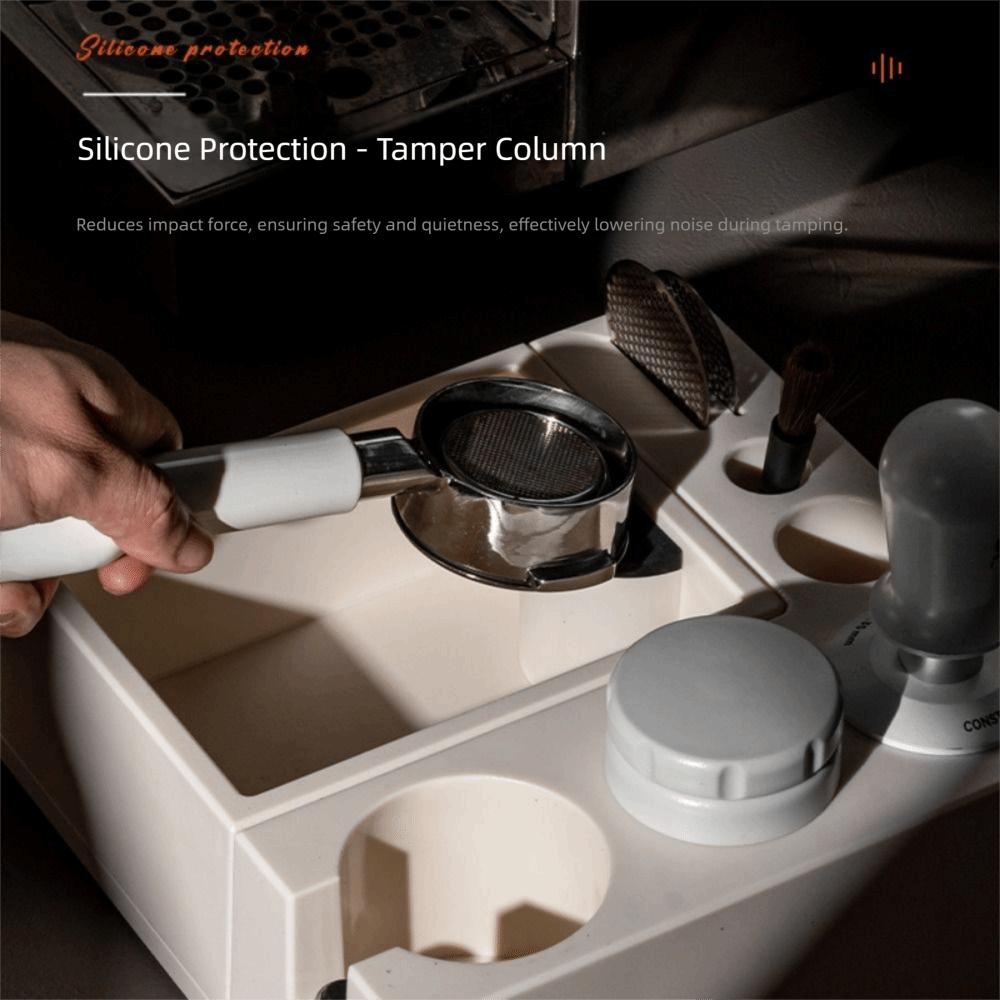 Removable Espresso Knock Box Slip Resistant Base Barista Coffee Organizer Coffee Shop