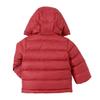 MIKIHOUSE HOT BISCUITS Baby Down Jacket 73-3707-458 80% Down Detachable Hood Washable Kids Winter Coat (Size 80, Red)