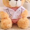 23Cm Medical College Graduation Teddy Bear Plush Toy University Doctor Bachelor Cartoon Animal Mascot Souvenir Present