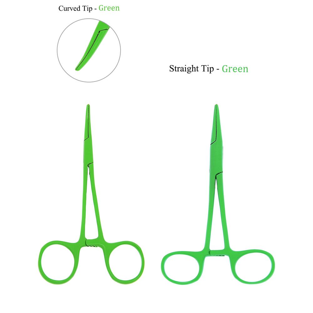 Animals Straight Trauma Hemostat  Stainless Clamp Color Grooming Veterinary Tools Suitable for Surgical Wound Cleaning