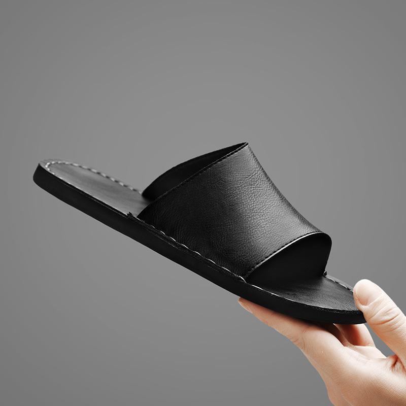 2025 Summer Plus Size Men's Non-slip Home Slippers - Soft Surface, Couples Sandals