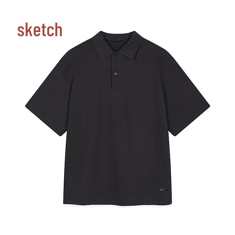 CROQUIS Men s 2026 Spring Short-Sleeve H-Collar Polo Shirt S
