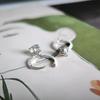 Silver Earrings with Cubic Zirconias, Emallu (2180777)