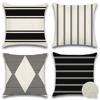 Zuhause Geometrische Grafiken Einfach Outdoor Wasserdicht Leinen Kissenbezug Sofa Stuhl Kissen