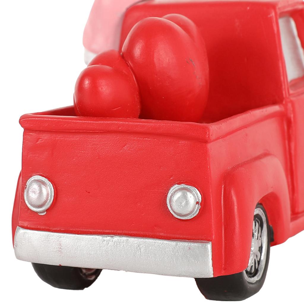 Valentine Rustic Farm Truck Gnomes Ornaments Resin Gnome Figurines Decorations for Him Her Gifts Cute Holiday Table Home Decor