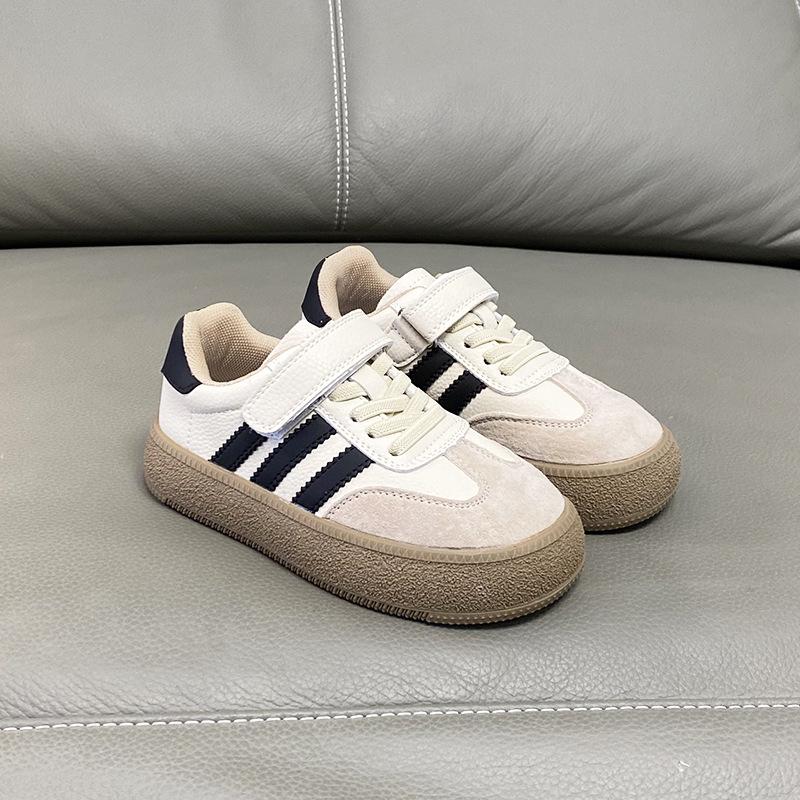 

Детские туфли на липучках Dexun (Осень 2025 г.): Удобная повседневная и спортивная обувь с плюшевой подкладкой для девочек и мальчиков. Size 25, Insole 16cm