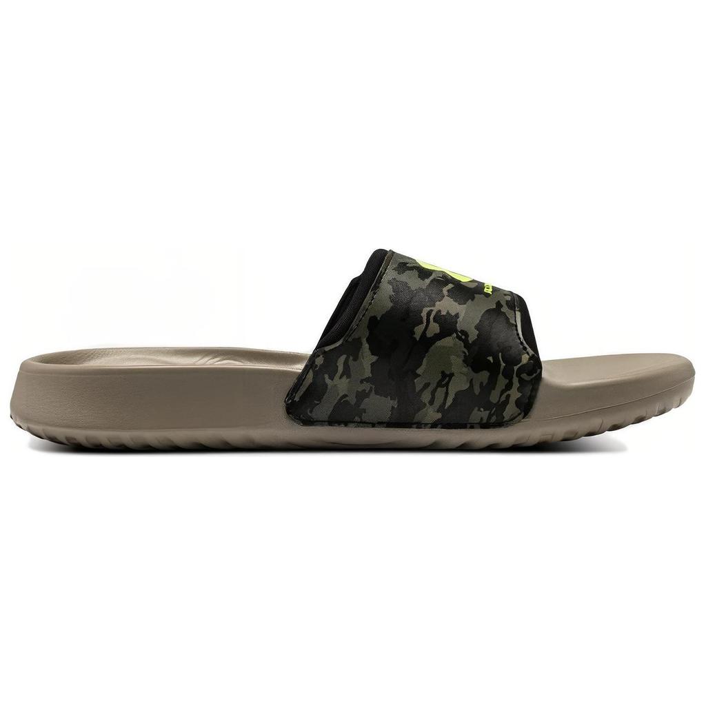 Under Armour Ignite Select Slide Camo Herren Sneaker Braun Timberwolf-Taupe High-Vis-Gelb 3027848-200