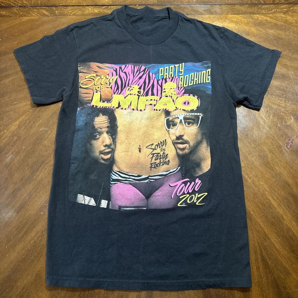 LMFAO Band Music For Lovers Black T-Shirt Cotton Full Size Unisex T-Shirt XL