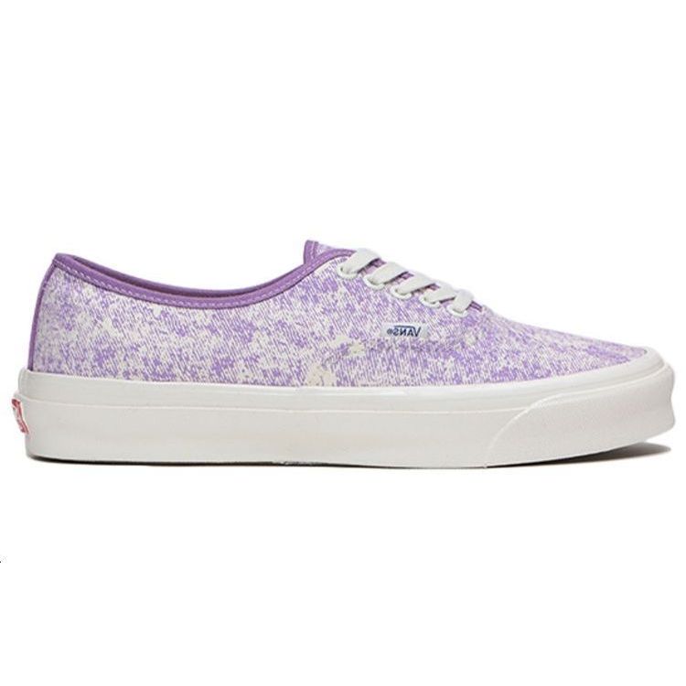 Vans Authentic LX Acid Wash Canvas Unisex Low Top Sneakers Lavender Purple VN0A4BV94IA