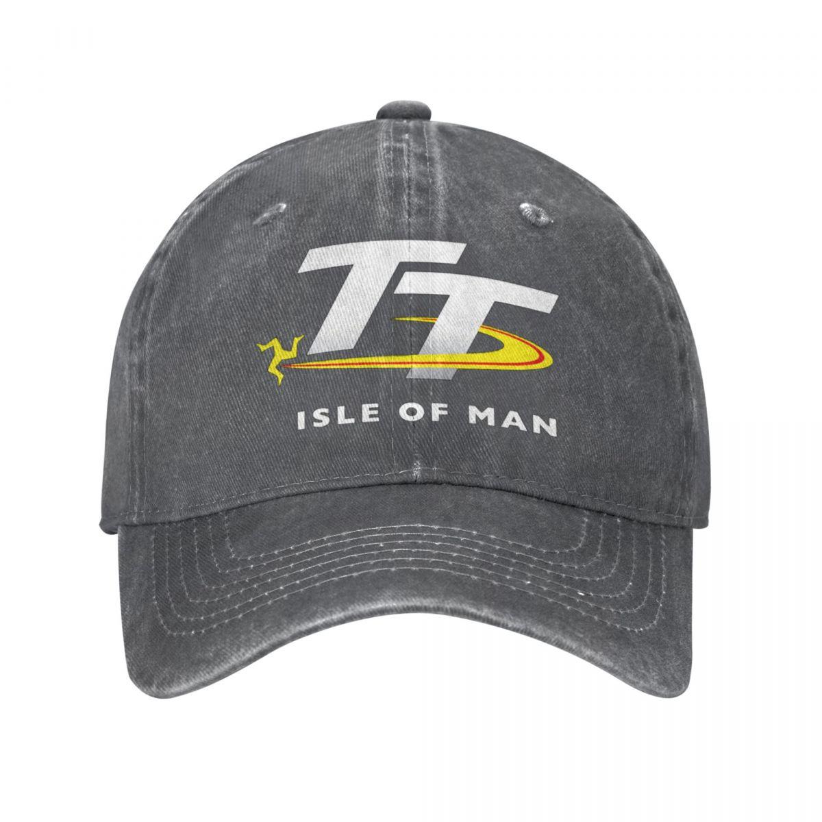 

2023 Isle Of Man TT Races Merch Унісекс Жіночий капелюх для водія вантажівки Мотоцикл гонки Проблемні джинсові випрані кепки Капелюх Подарункова кепка One Size