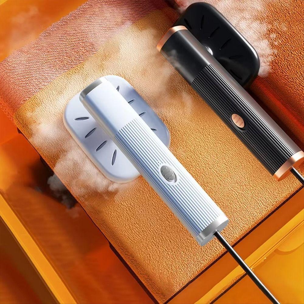 

Прасувальна машина з парою з USB-інтерфейсом, що обертається на 180°, ручна електрична праска для одягу з парою чорний