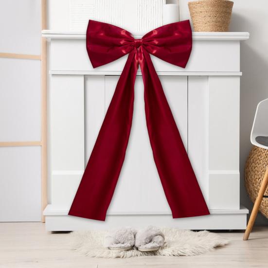 

Large Bow Decoration Giant Satin Ribbon Bow for Wedding Birthday Baby Shower зелений