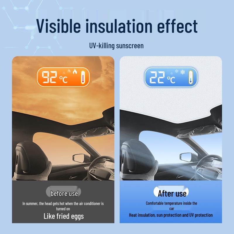 Electrostatic Sunshade Curtain for Changan Eado 2024: Heat Insulation, Sun Protection, Privacy, and Opacity.