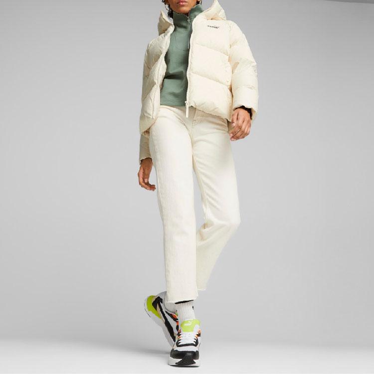 New PUMA Modern Basics Advanced Down Jackets Women's Snow White 678342-87