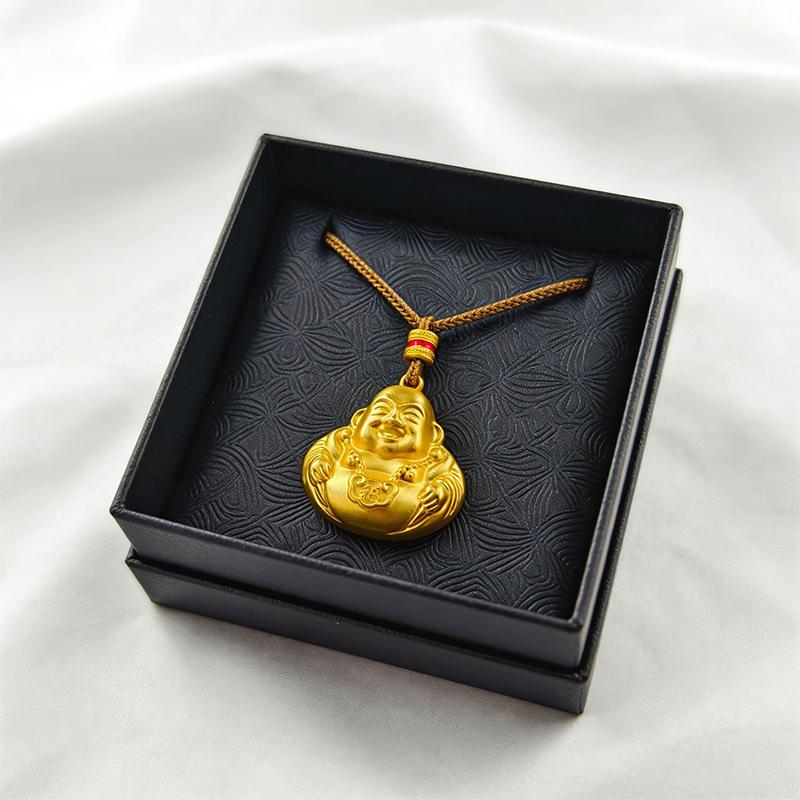 1pc 2026 Maitreya Pendant Statue Necklace Fashionable Women's Wealth Jewelry Gifts