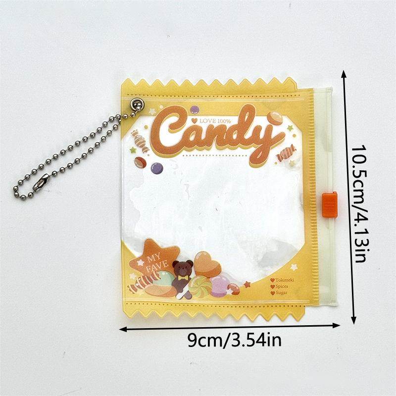 1Pc Candy Bar Bag Anime Themed Badge Storage Case Pendant Protective Shell Card Doll Bag Pendant Keychain