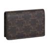 Celine Monogram Print Snap Closure Leather Card Holder Men Accessories Black 10J812BZR-38SI