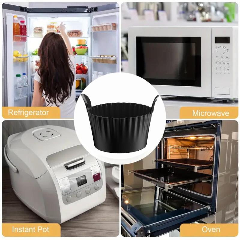 1/3/4 Pieces Reusable Air Fryer Silicone Baking Egg Cups For Eggs, Cakes, Meatballs, Non-Stick Kitchen Baking Tools