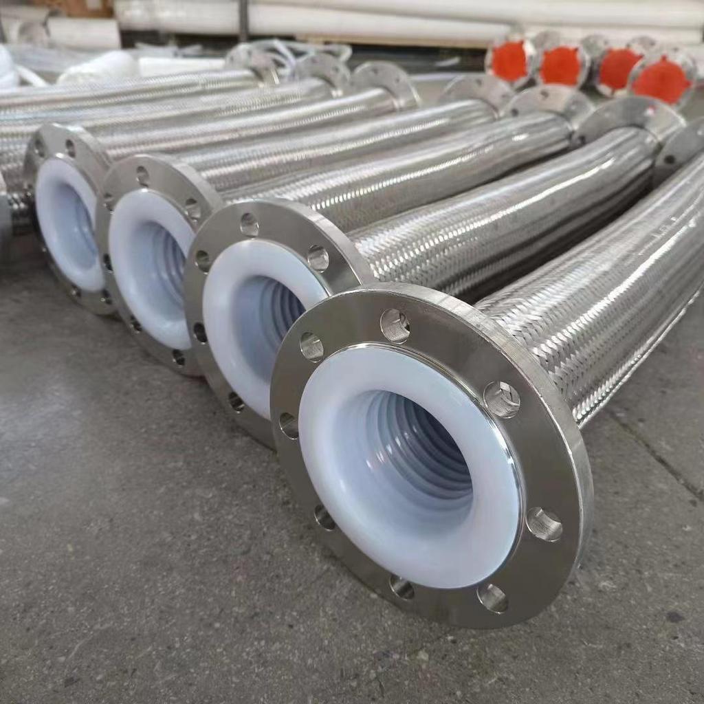 PTFE-Lined Explosion-Proof Flanged Metal Hose for Oil Transport