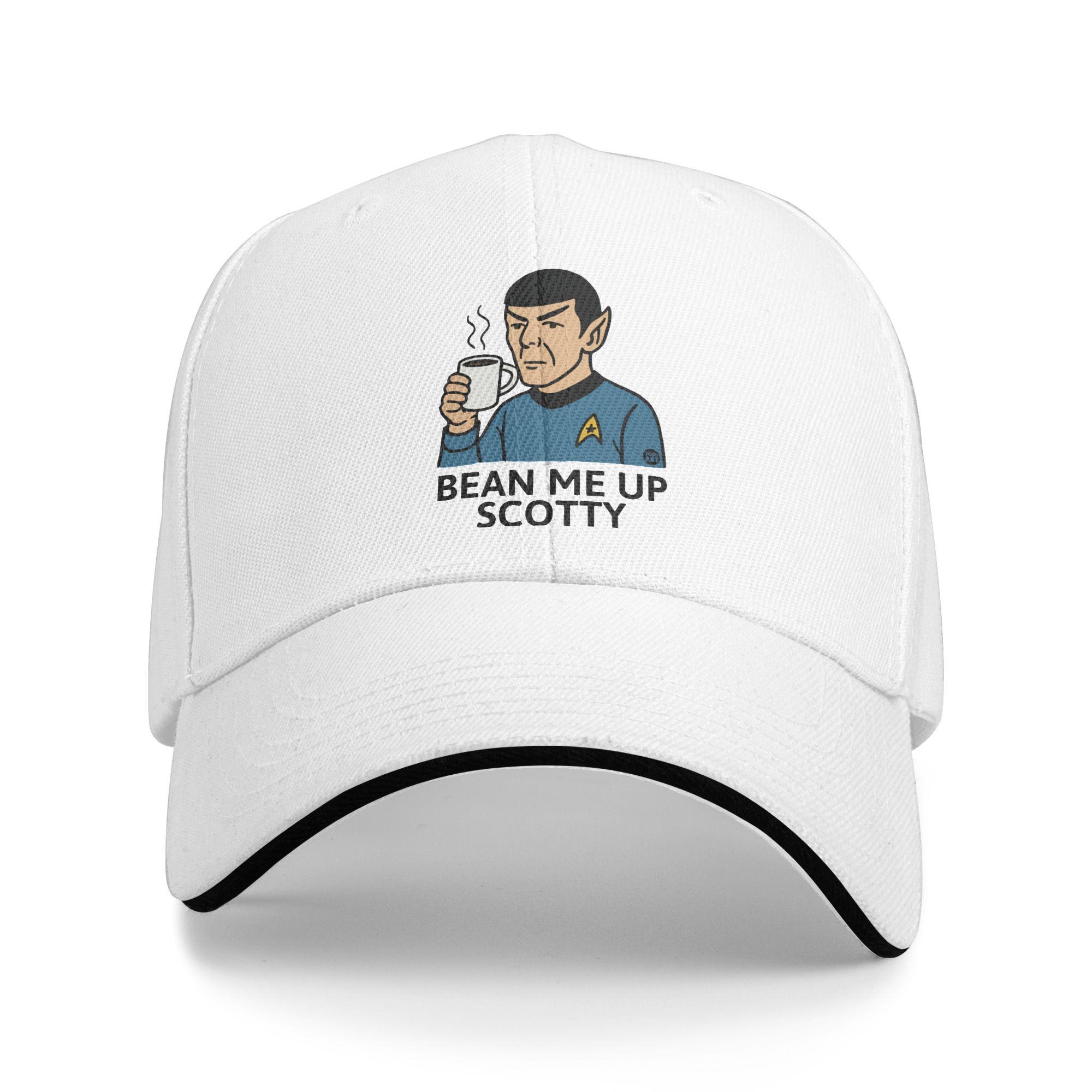 

BEAN ME UP Stars Treks Baseball Cap Y2k Cute Unisex Men Trucker Hat Sun Visor Print Running Hippie Baseball Caps Birthday Gift One Size белый