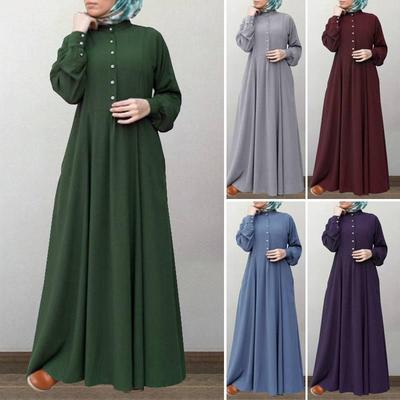 Marke 2024 Frühling Damen Retro Cardigan Kleid, Lässiger Nationaler Stil, Großer Schwung, Rundhals