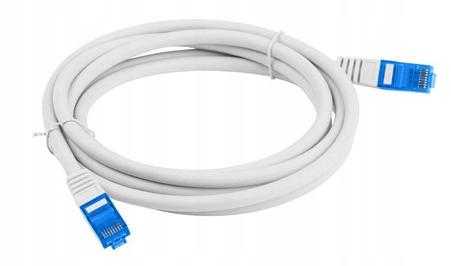 Patchcord Lanberg /FTP cat.6A 0.25m LSZH CCA Fluke Passed Gray