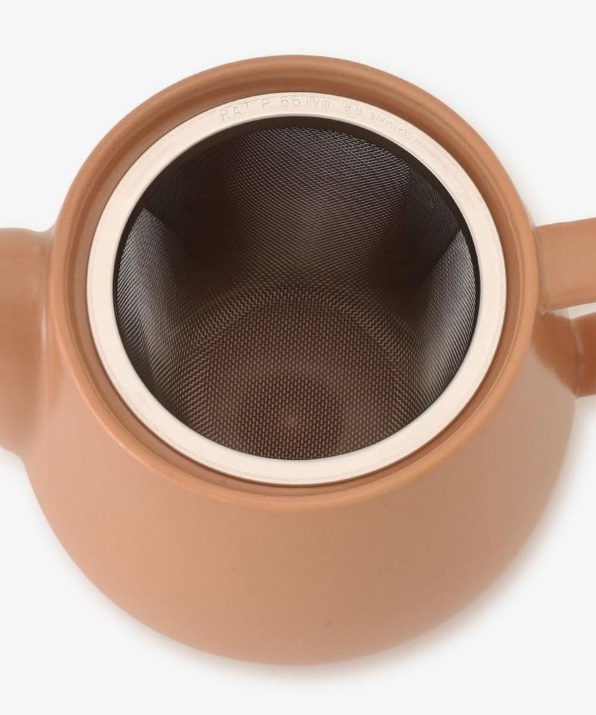 Afternoon Tea Living Teapot JE01 Logo Works Teapot with Strainer, 500ml, Brown