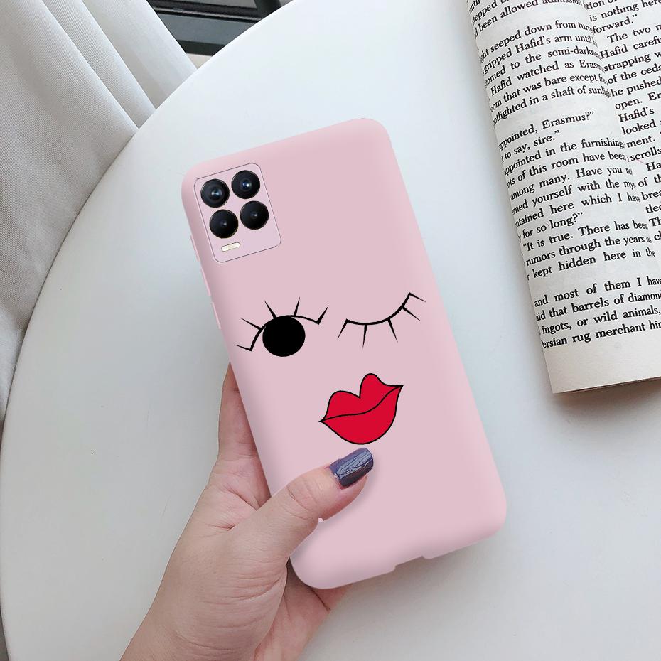 For Oppo Realme 8 Pro Case Cute Painted TPU Silicone Shockproof Soft Back Phone Cover for Realme 8 Pro Global Version 6.4" Case