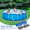 Swimming Pool Drinks Holder Hanging Storage Basket, Waterproof Mesh Organizer Removable Frame for Swim Gear Accessories
