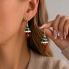 Bell Xmas Drop Dangle Stud Snowflake Christmas Jewelry Trendy Christmas Earrings  Christmas