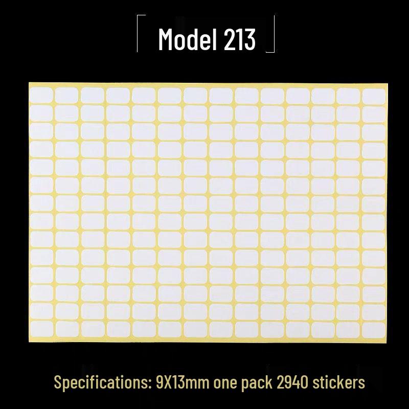 A5 Adhesive Matte White Label Stickers - Printable, Writable, Removable Name Tags