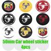 HGLRH1 4ks 3D nový 50mm znak Abarth auto znak Kryty středových krytek kol auto Ráfek úprava prachotěsný znak kryty nálepka stylingové příslušenství