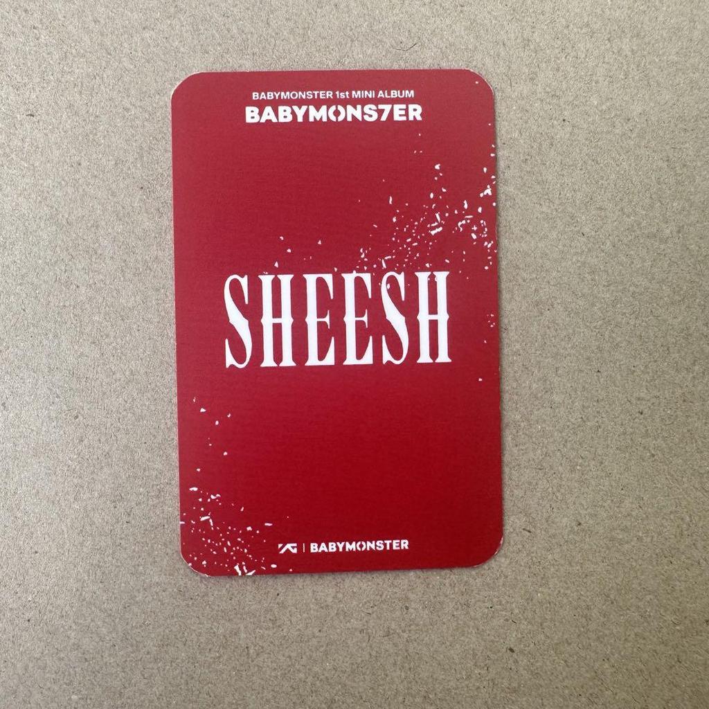 [USED] BABYMONSTER SHEESH 3.0 Ahyeon Sanok Trading Card