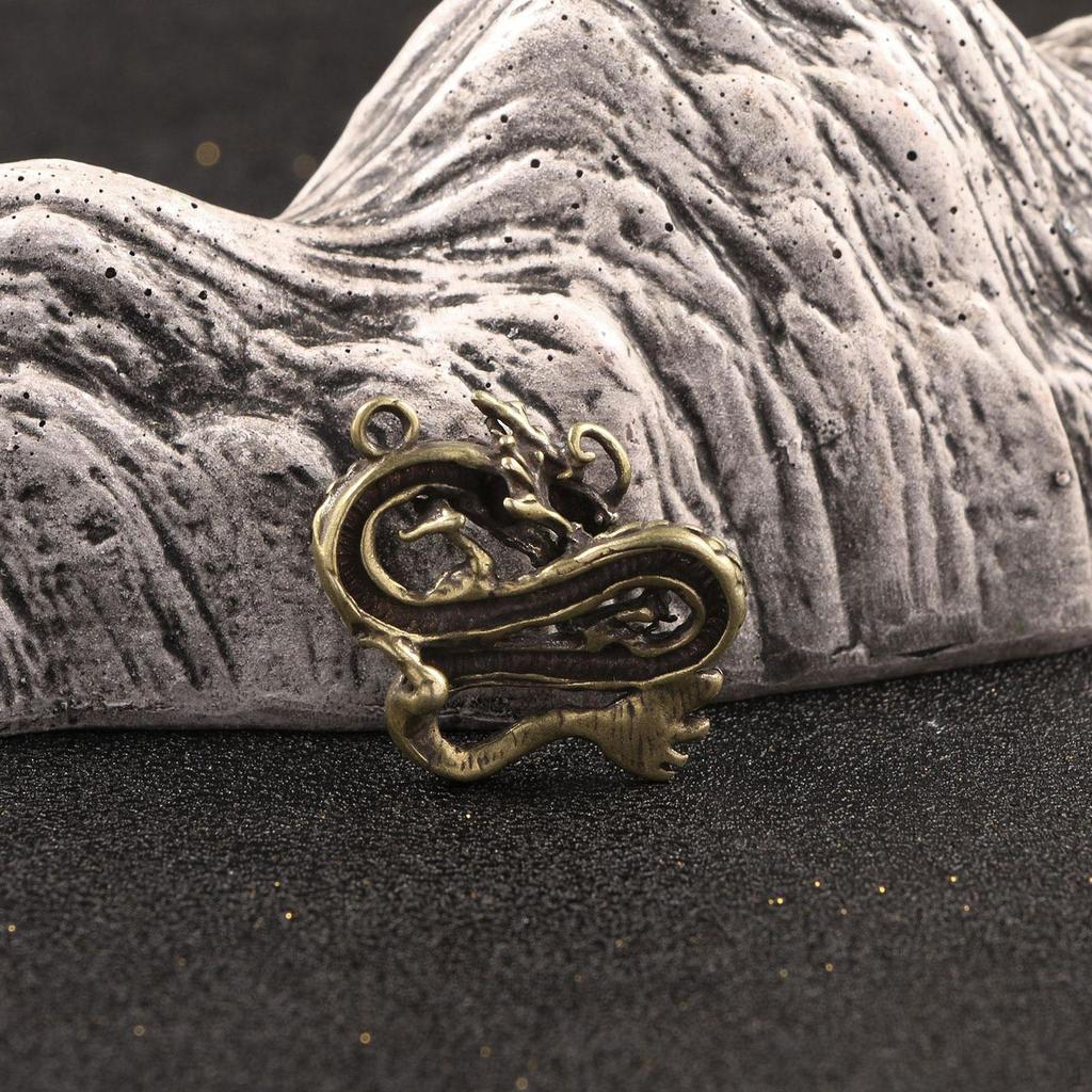 Dragon Charm Copper Charms Supplies DIY Handmade Pendant Jewelry for Necklace Hairpin