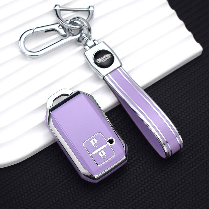 TPU Car Key Case Cover for Suzuki Swift 2017 2018 Keyless Fob Shell Skin Keyring Key Chain Holder Protector