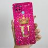 For Realme C21Y C25Y Phone Case Crown Letters Soft Liquid Silicone Protective Back Cover For Realme C21 C15 C 21 C 25 Y Fundas