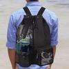 Mesh Drawstring Backpack with Wet Bag for Swimming, Beach, Gym & Workout Equipment