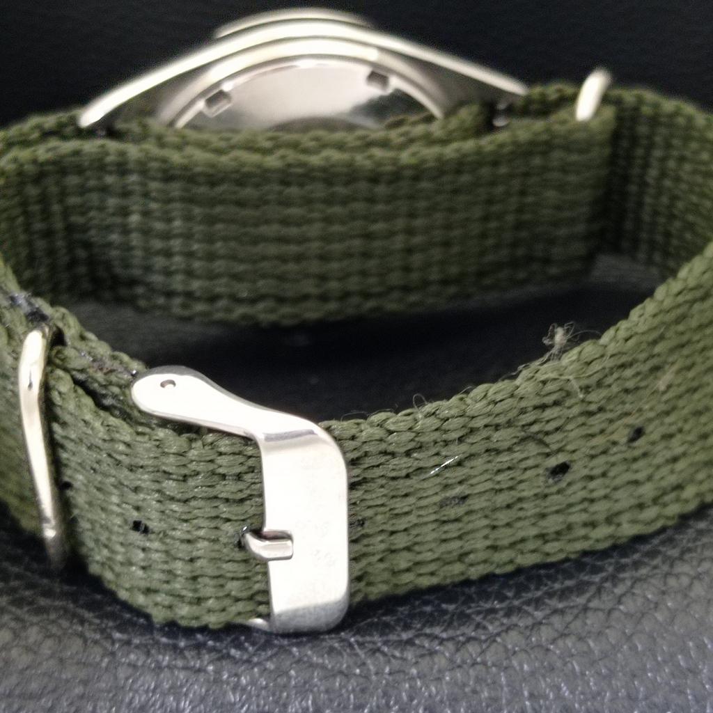 JAPAN 6349A VINTAGE SEIKO AUTOMATIC MENS GREEN COLOR DIAL WATCH a701315-5 R206a-a701315